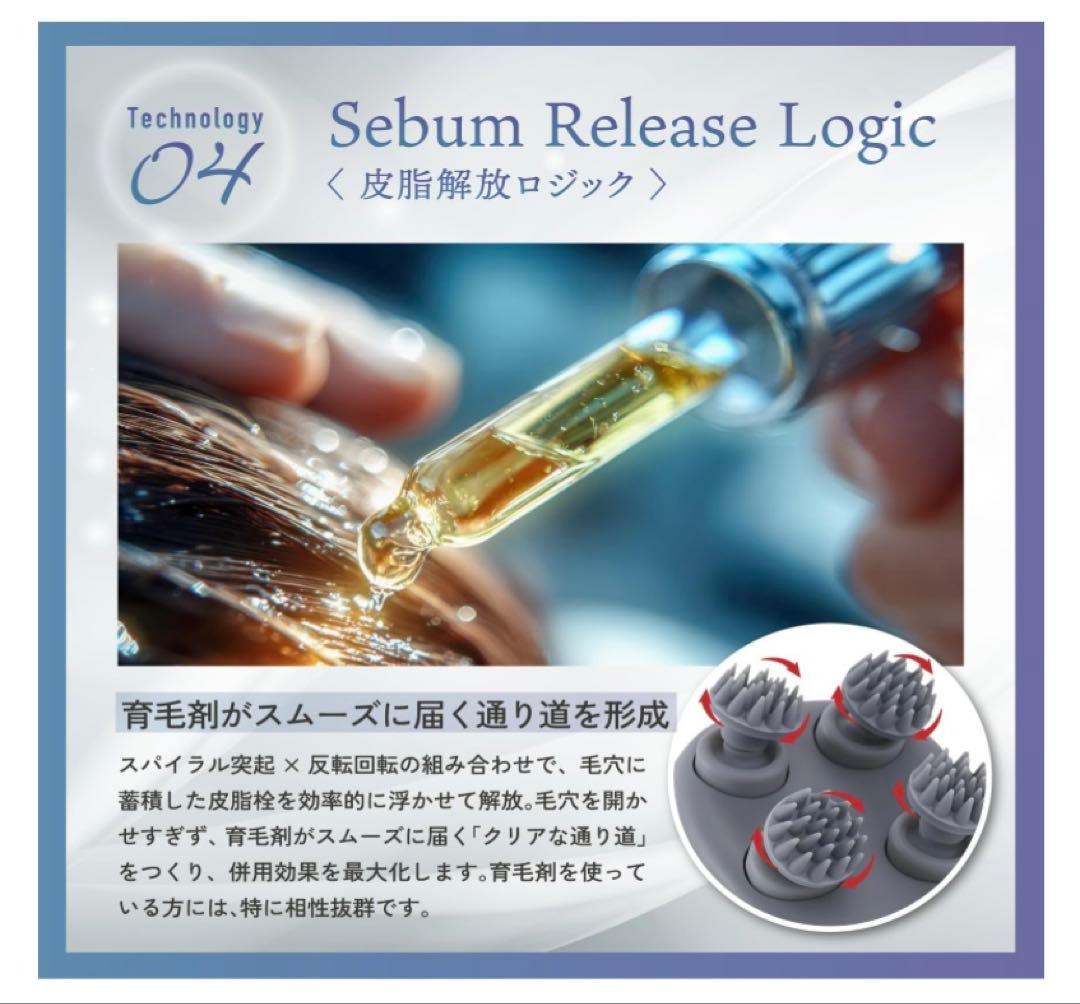 KYOGOKU スカルプシンク 頭皮ブラシ 4D電動ヘッドスパブラシ