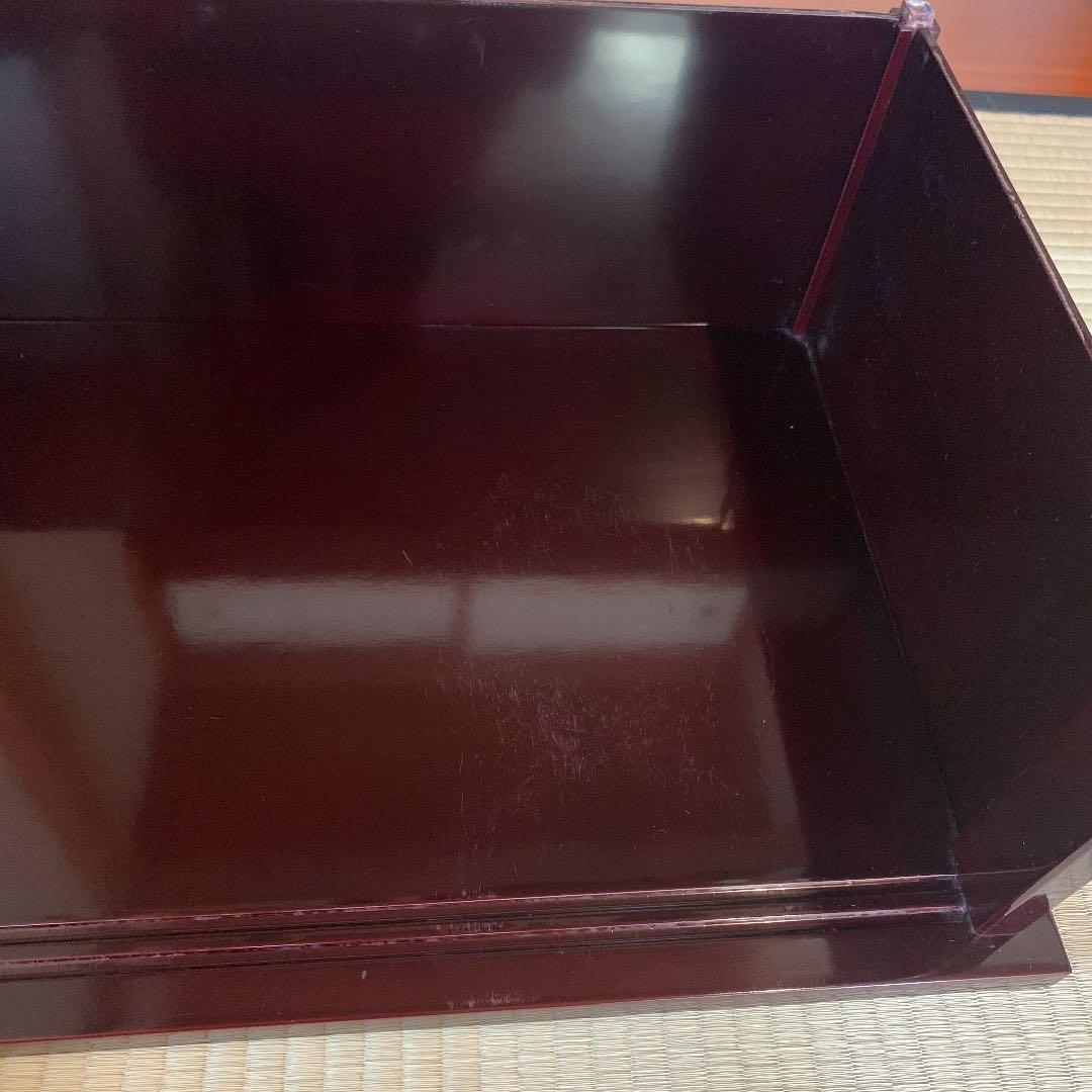 【茶道具】紹鴎棚　溜塗　宗水作