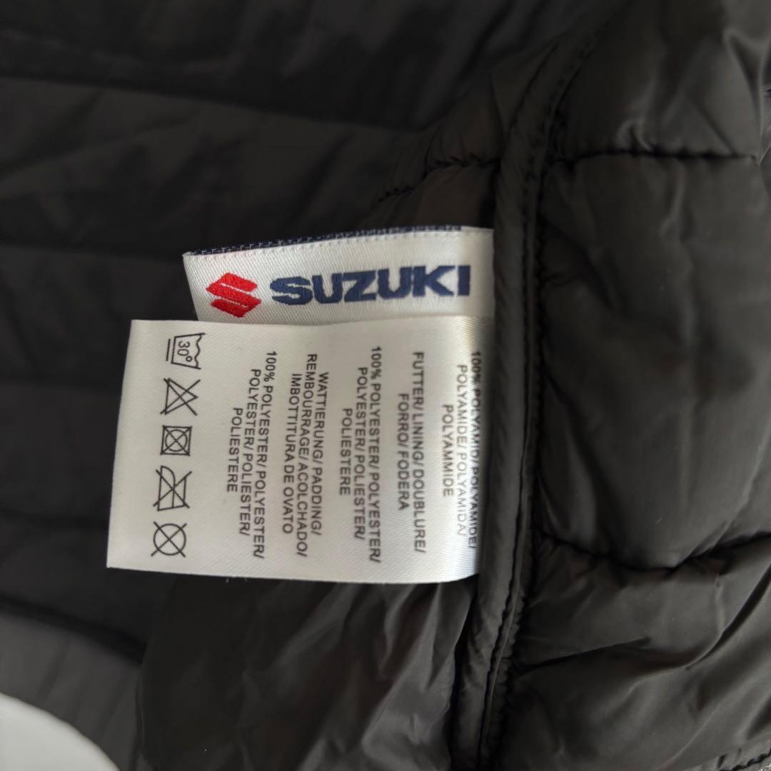 SUZUKI スズキ ベスト ブルゾン レーシング S 企業ロゴ グレー 灰色