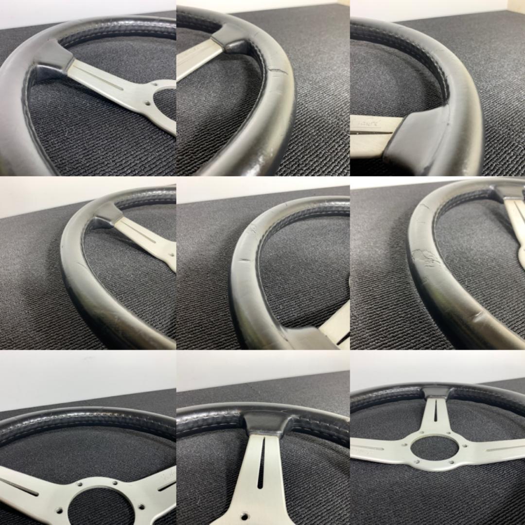 ナルディ クラシック シルバースポーク 33φ レザー 新品ホーンボタン付