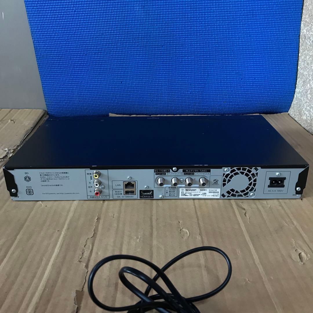 SHARP ブルーレイディスクレコーダー BD-W580 2015年製