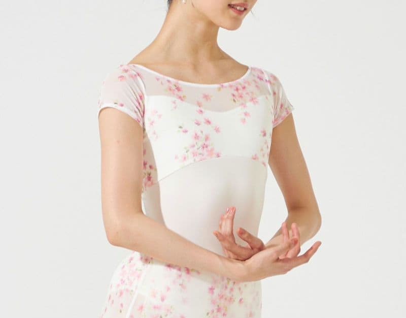 チャコット　永久メイ　コラボ　キャップスリーブレオタード