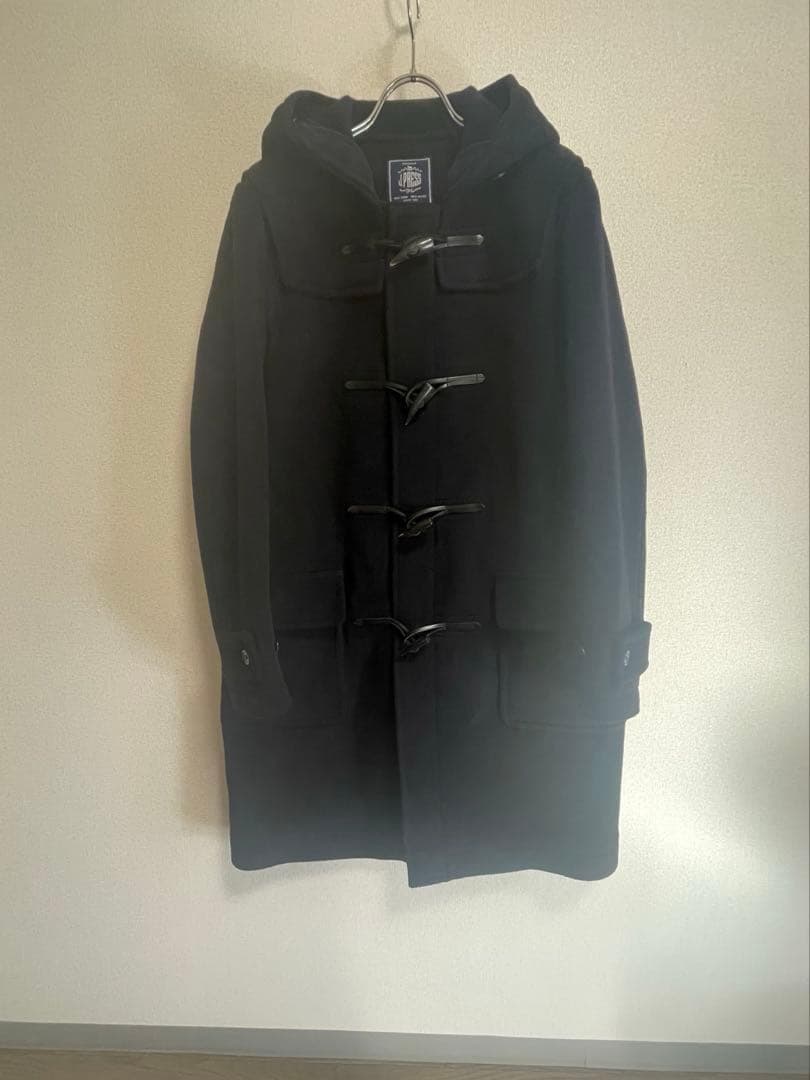 ＬサイズJ.PRESS ダッフルコート日本製 ネイビー フード付 ジェイプレス