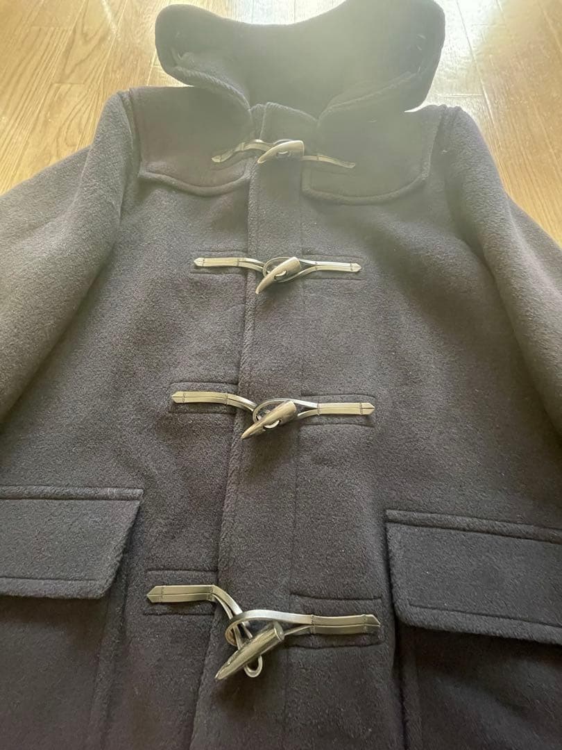 ＬサイズJ.PRESS ダッフルコート日本製 ネイビー フード付 ジェイプレス