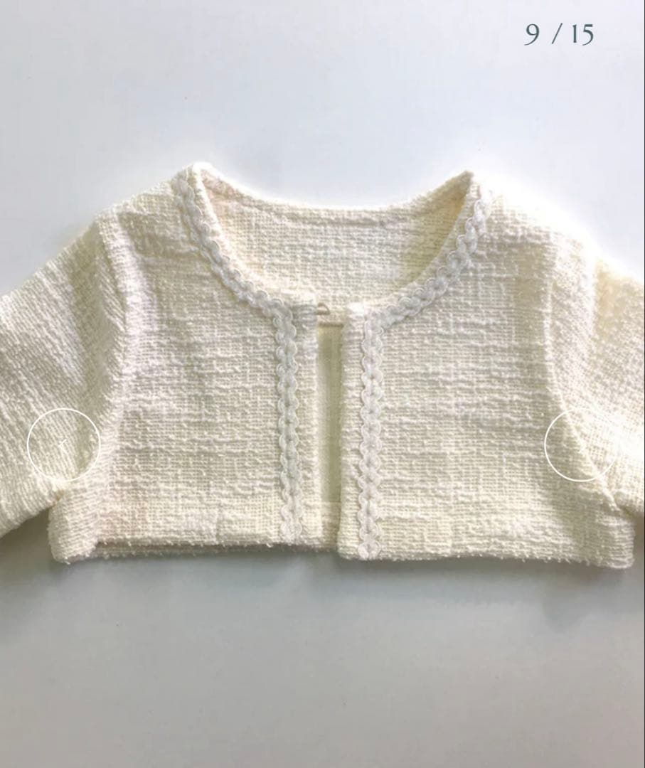 ✴︎美品✴︎ DRESCCO ベビードレス&ボレロ 80cm(2号)ホワイト