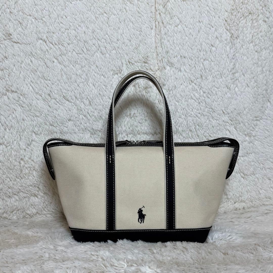 ポロラルフローレン ポロベア キャンバス ミニショッパートート ショルダーバッグ