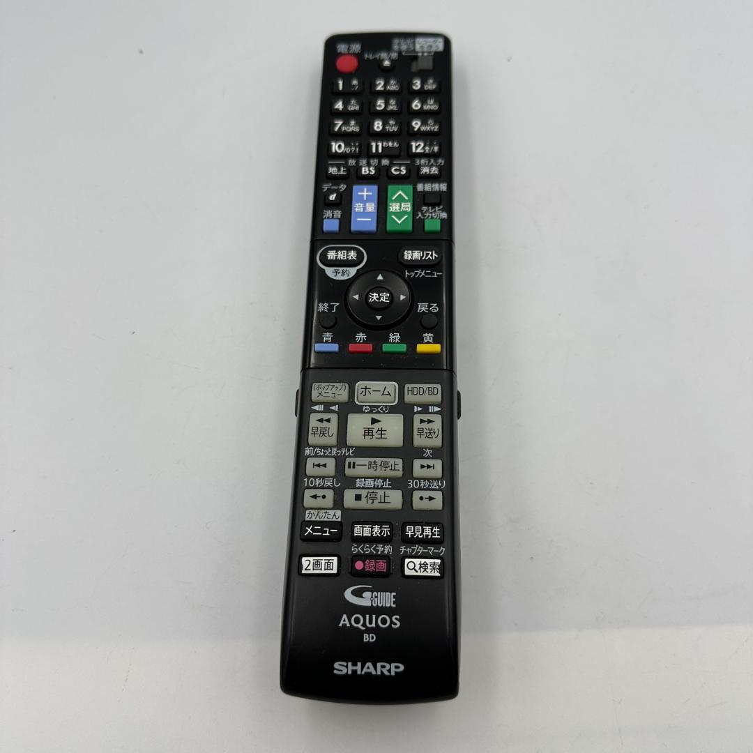 概ね美品 SHARP BD-W1600 ブルーレイレコーダー TB フルセット