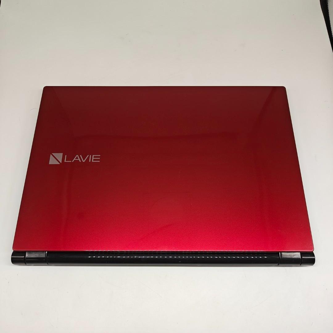 【LAVIE】NEC 高性能i7 SSD256GB 8GB レッド ノートPC