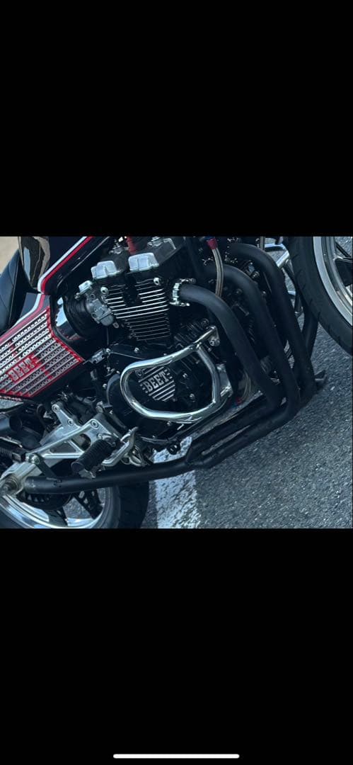 CBX400f プリティレーシング　極　黒鉄　42.7π マフラー