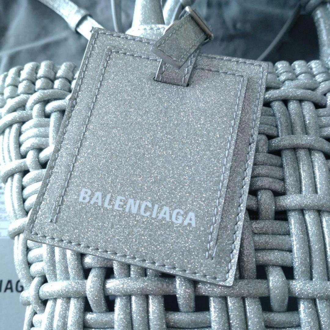 バレンシアガ　BALENCIAGA ビストロXXS シルバー　ラメ　バッグ