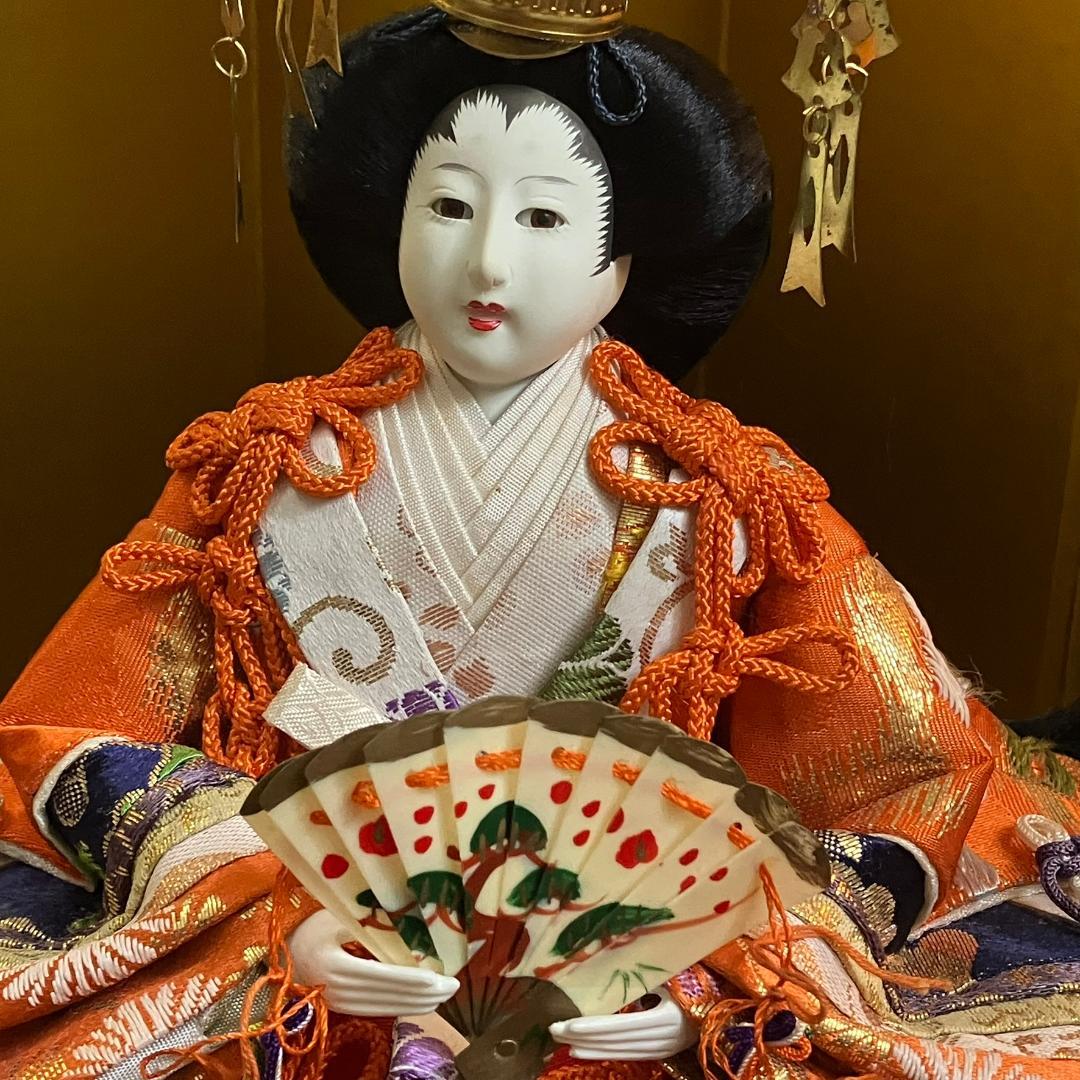 【昭和レトロ】雛人形 親王飾り・屏風・灯篭セット