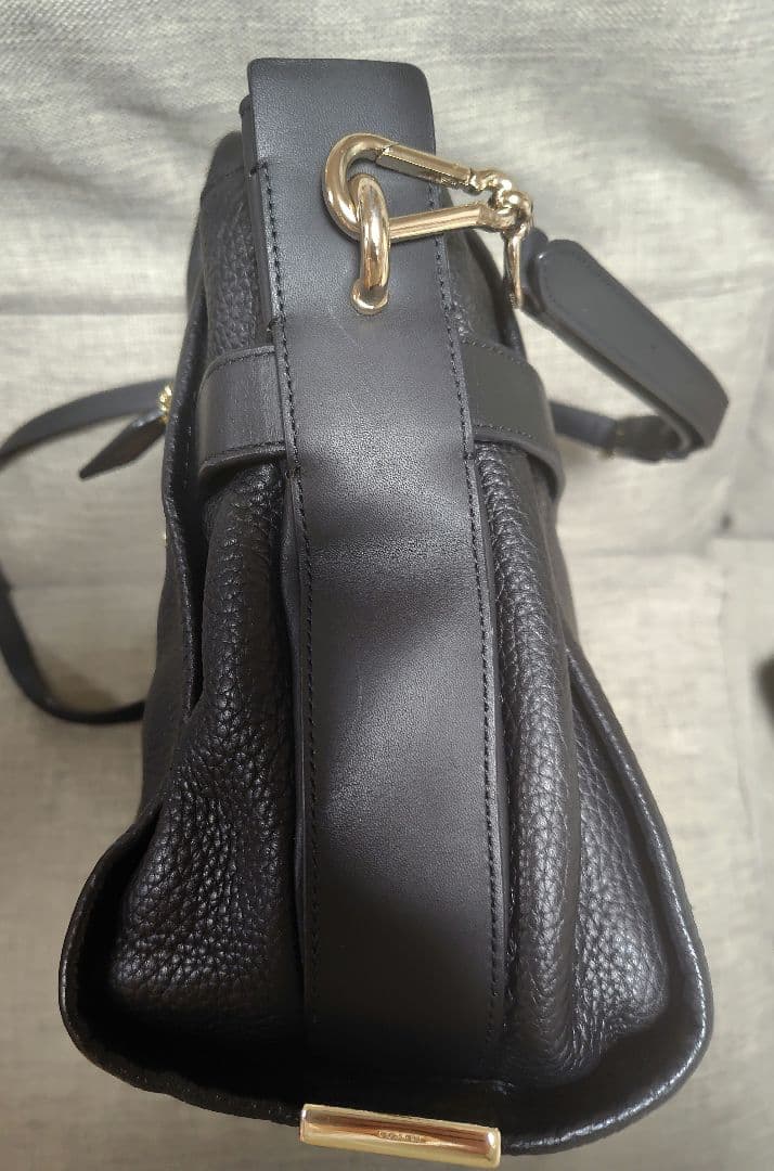 COACH スワッガー ショルダーバッグ ハンドバッグ コーチ ブラック
