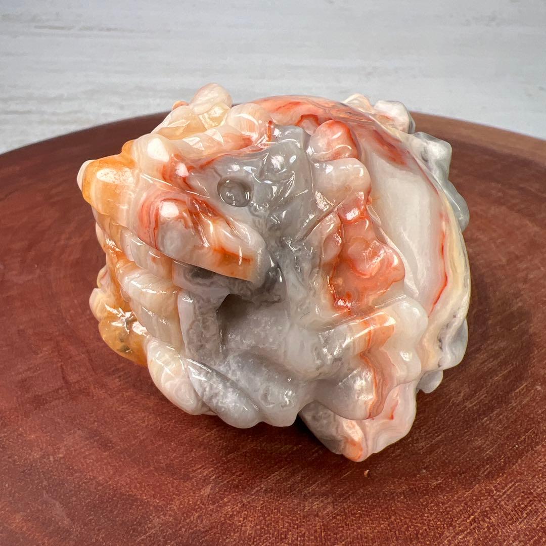 天然石　ロングイ　メキシコ瑪瑙　メキシコクレイジーアゲート　228グラム