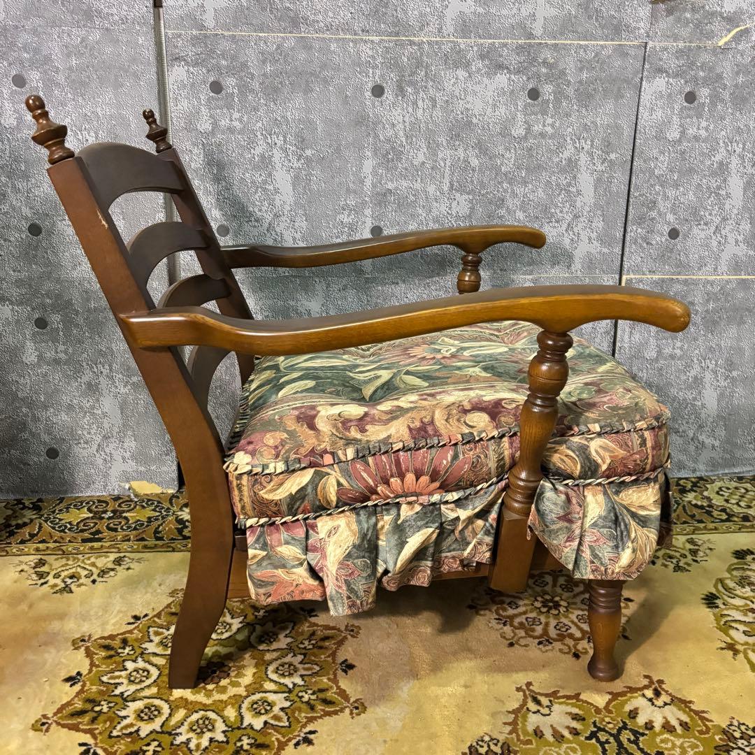 ꧁飛騨産業 HIDA꧂キツツキマーク 穂高 リビングチェア アーム ソファ 家具