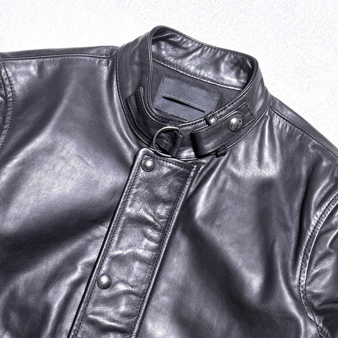 【新品未使用】ディーゼル ブラックゴールド ライダース シングル ブルレザー L