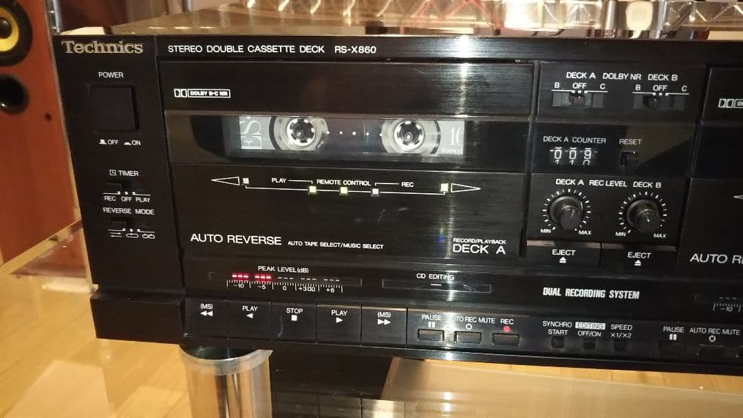 Technics RS-X860 ツイン録音対応ダブルカセットデッキ メンテ済み