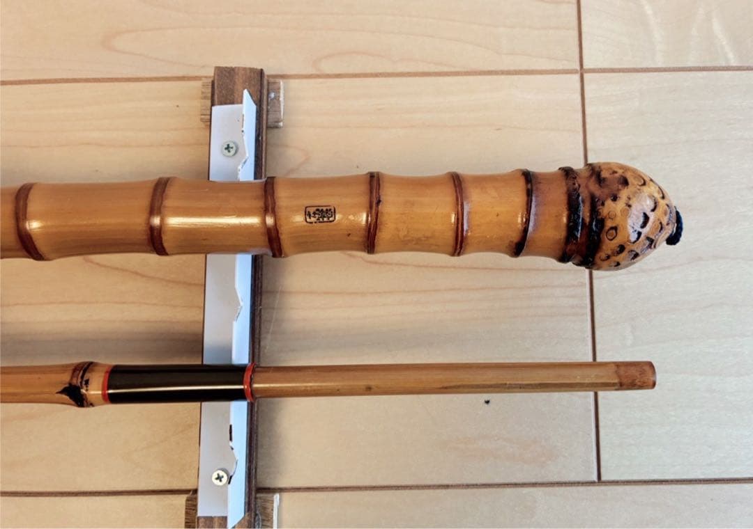 東甚作、カワハギ和竿、六尺五寸三分（198cm）、鯨穂