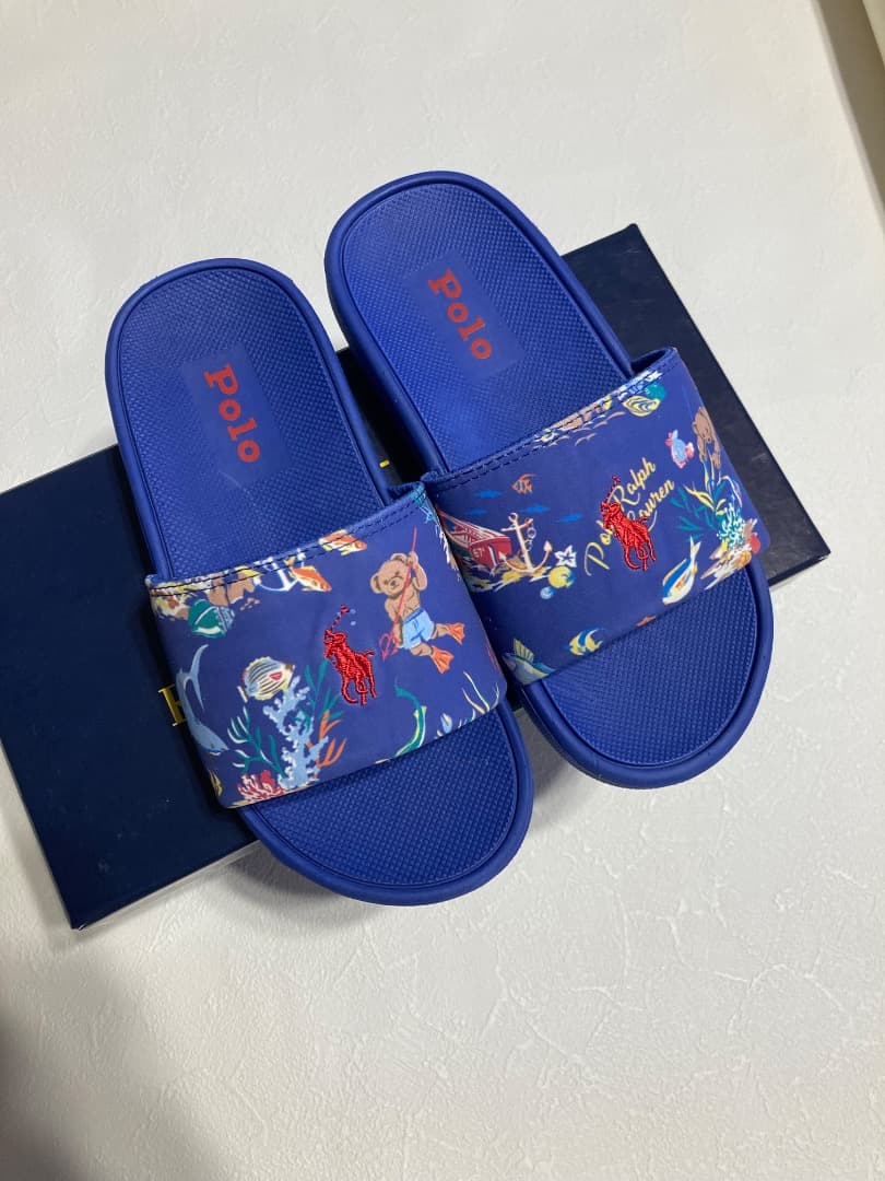 【日本未入荷品】Ralph Lauren キッズ Polo Bear柄 サンダル