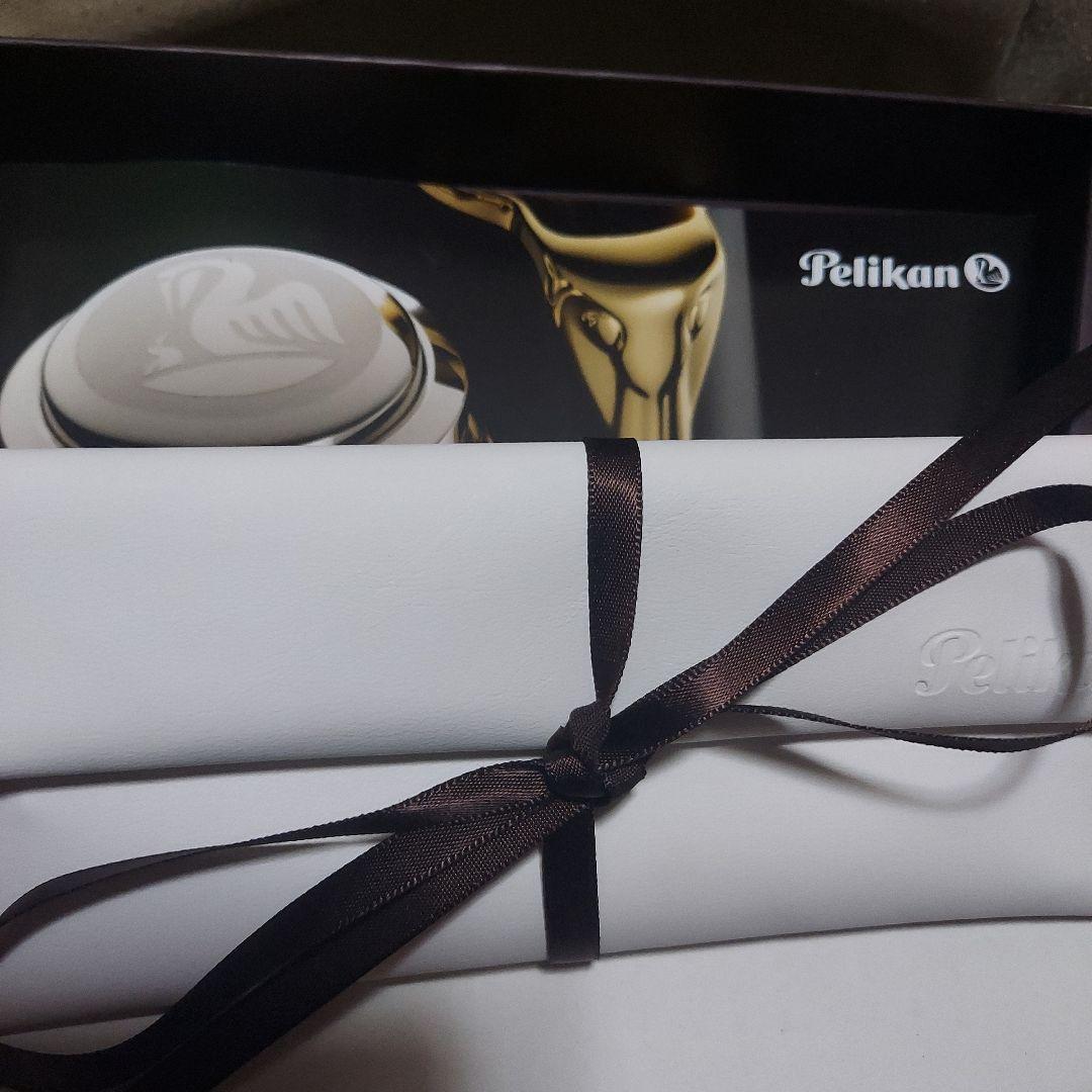 Pelikan 万年筆 M605 M ホワイトストライプ