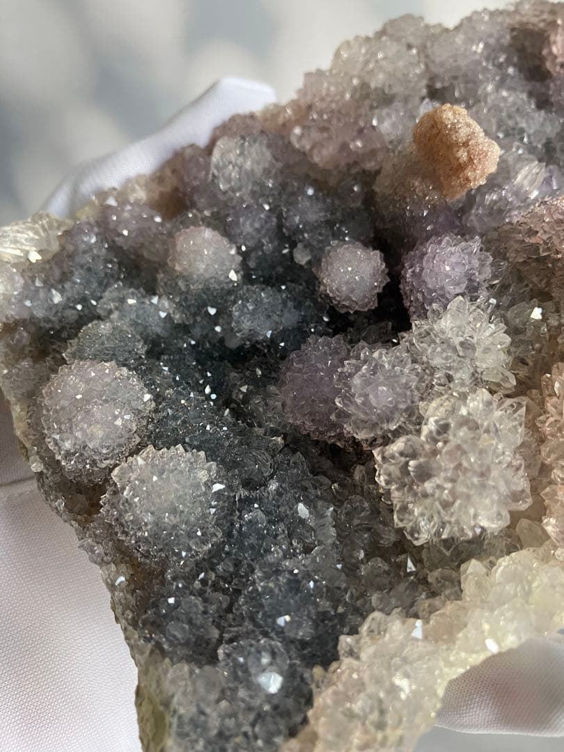 高品質　フラワーシュガーアメジスト　ドゥルージー　透明感　クラスター
