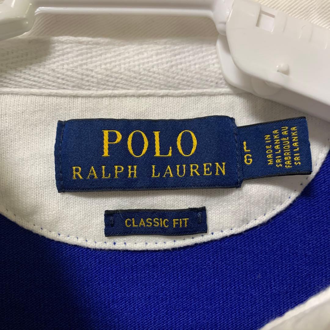 POLO RALPH LAUREN ポロラルフローレン L クロスフラッグ 刺繍