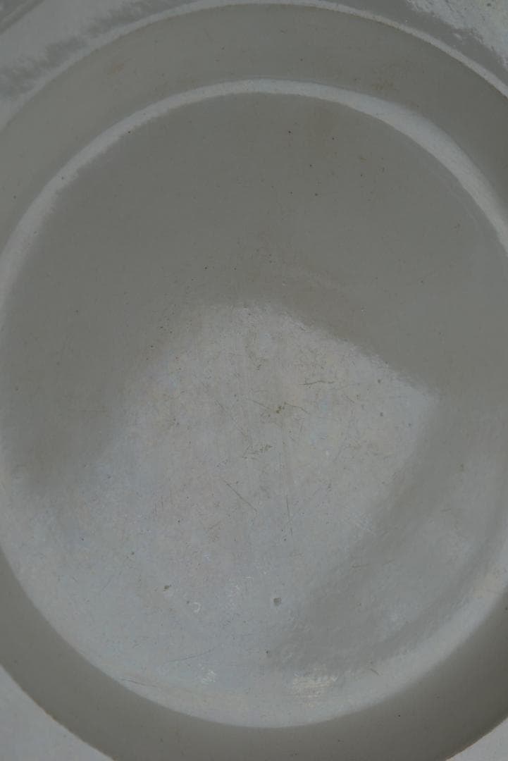 美品1804年　初期ショワジー　ファイアンスフィーヌ　オクトゴナル　デセール平皿