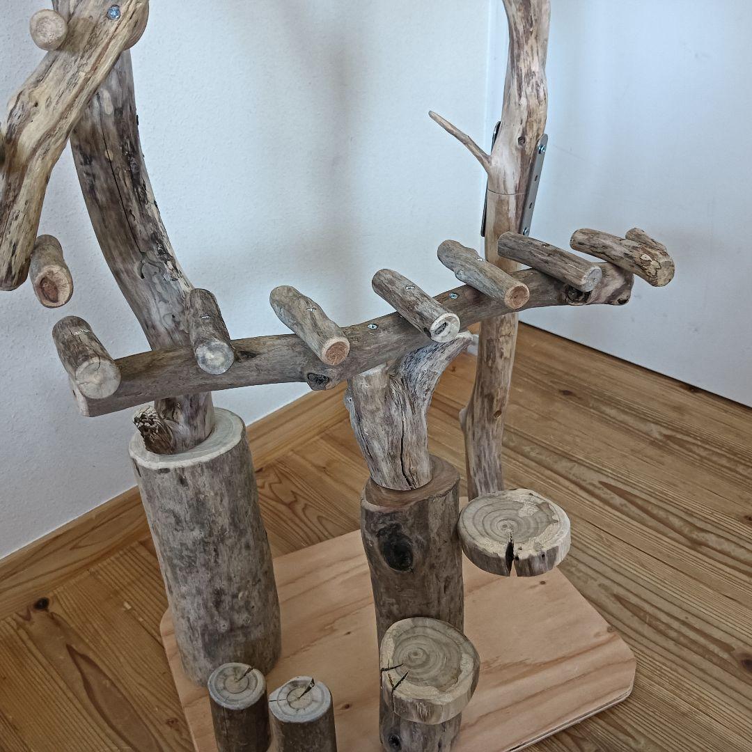 バードアスレチックジム大型 ③ 天然木 自然木 流木 インコ おもちゃ