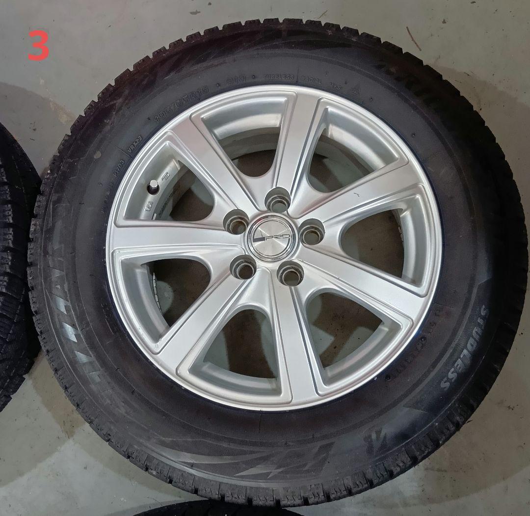 50 プリウス195/65R15 ブリヂストン　スタッドレスタイヤ　4本セット