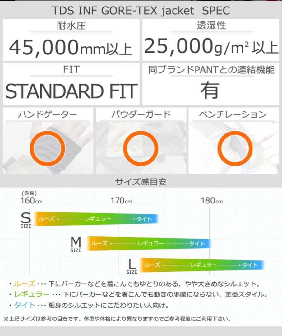 半額以下VOLCOM TDS GORETEX M ハイエンド 176,000円