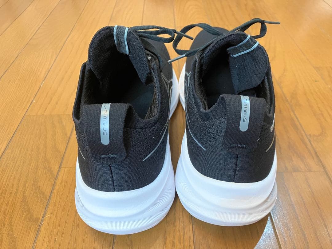 アシックス ゲルニンバス26 26.5cm エクストラワイド ブラックホワイト