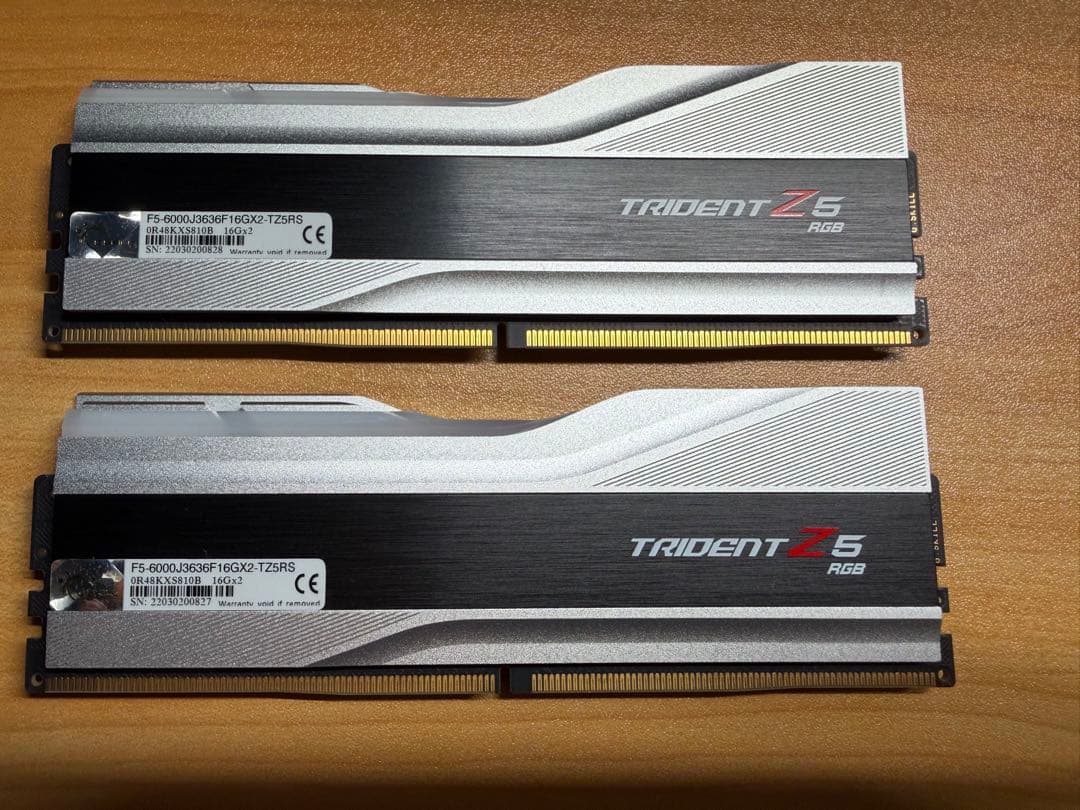 メモリー G.SKILL TRIDENT Z5 RGB DDR5 32GB 6000MHz