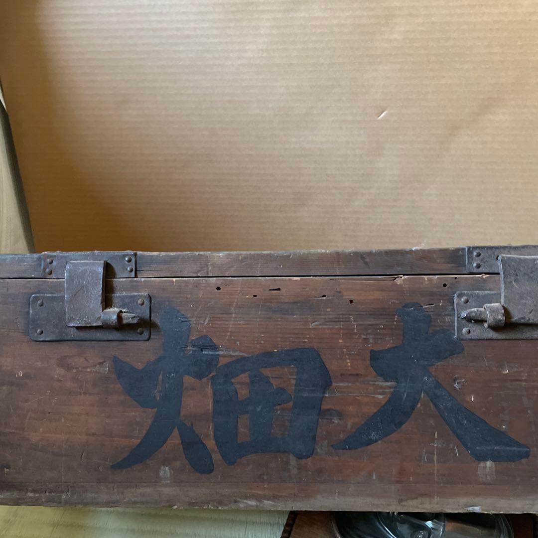 アンティーク銭箱　骨董品