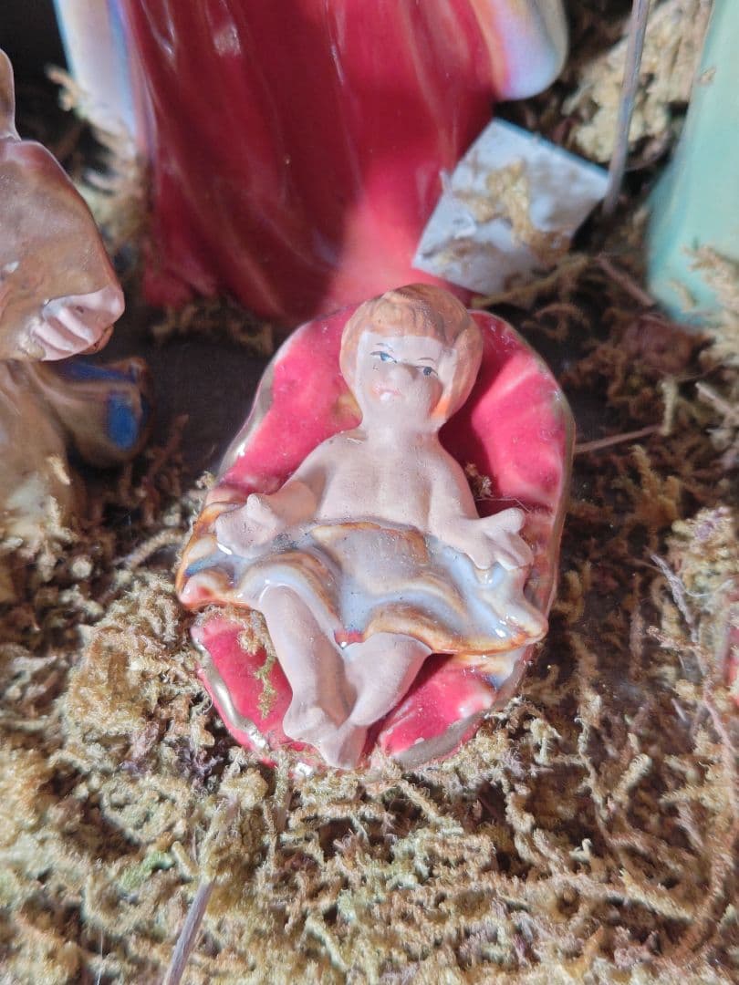 キリストの降誕 誕生シーン◎クリスマス◎フィギュア◎飾り◎陶器◎宗教