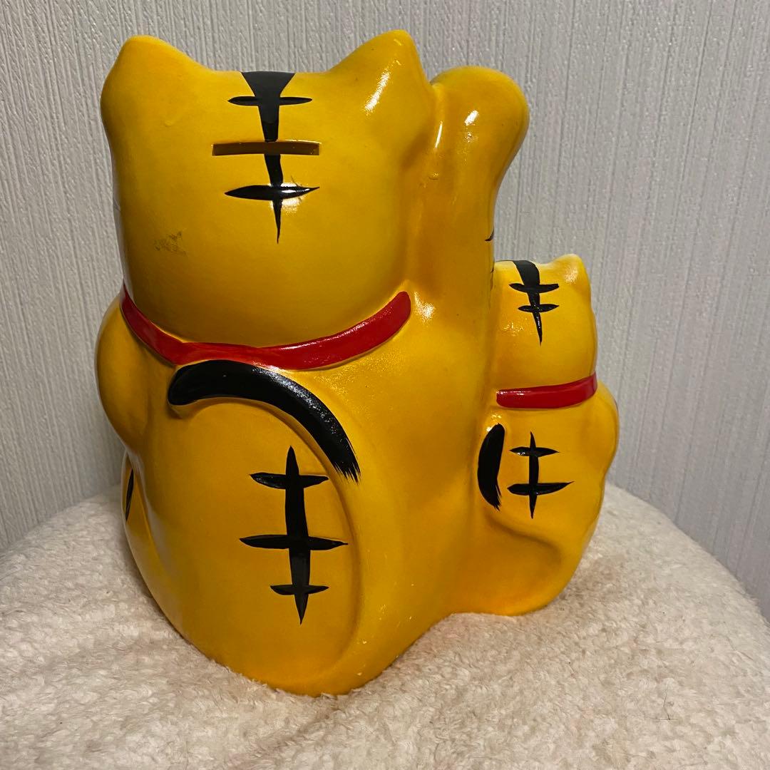 招き猫 招き虎！親子の置物　25センチ