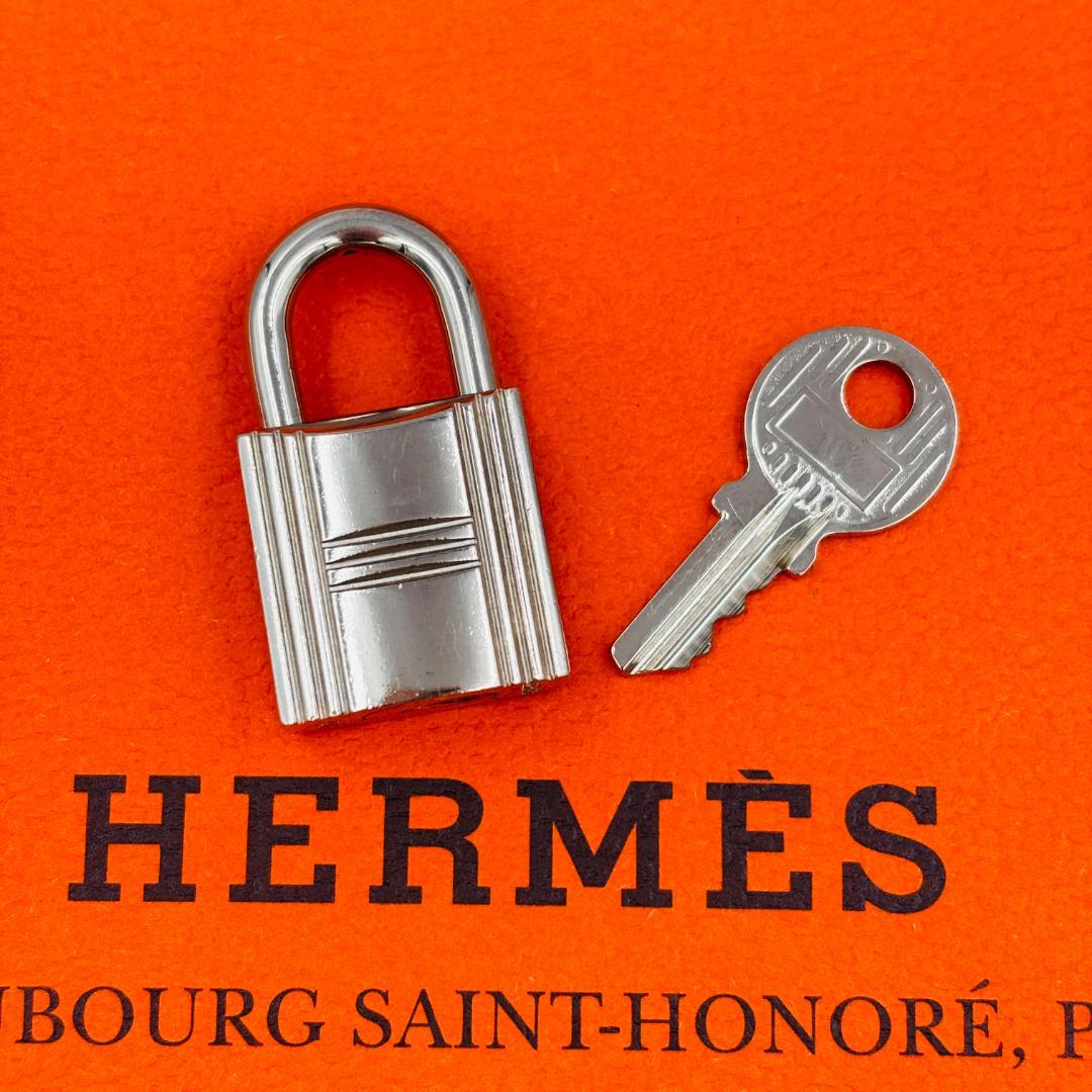 エルメス HERMES カデナ/南京錠 鍵セット No.51 シルバー 美品