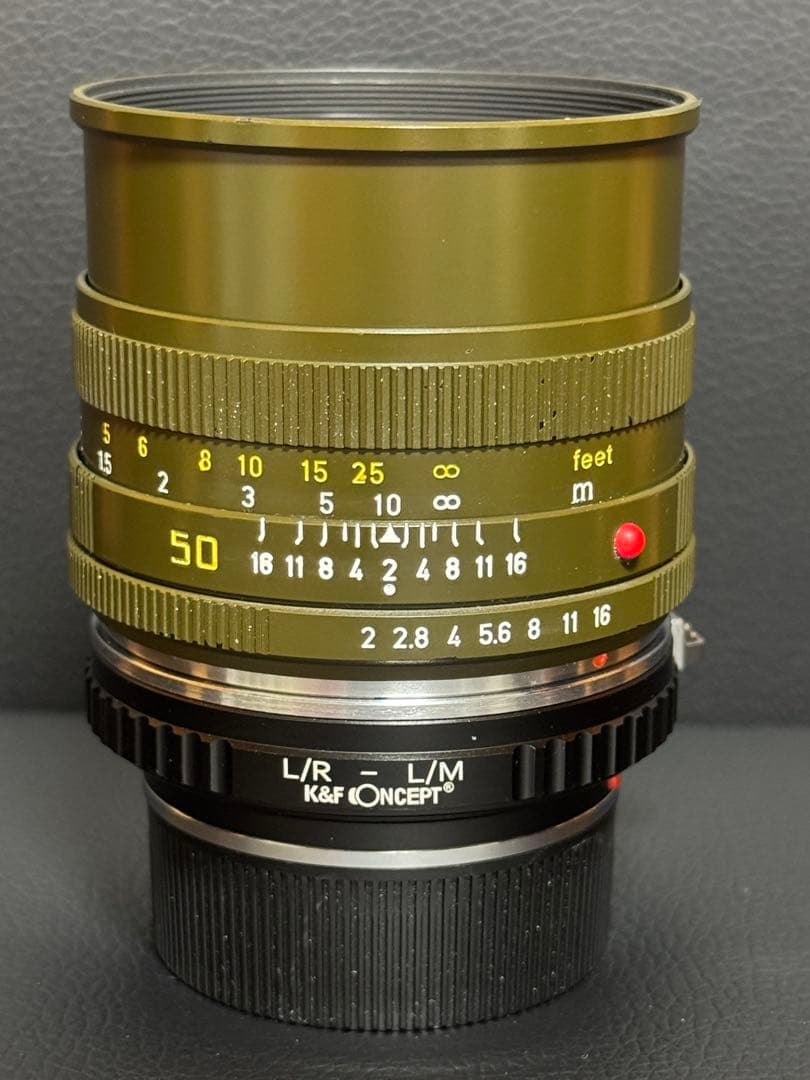 美品！SUMMICRON-R 50mm F2.0サファリ ライカR/Mアダプター