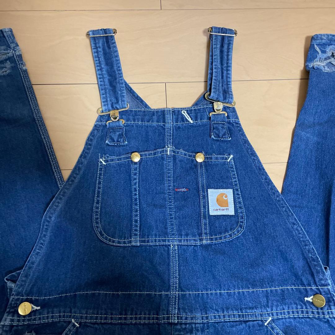 Carhartt デニムオーバーオール ヴィンテージ 作業着 つなぎ