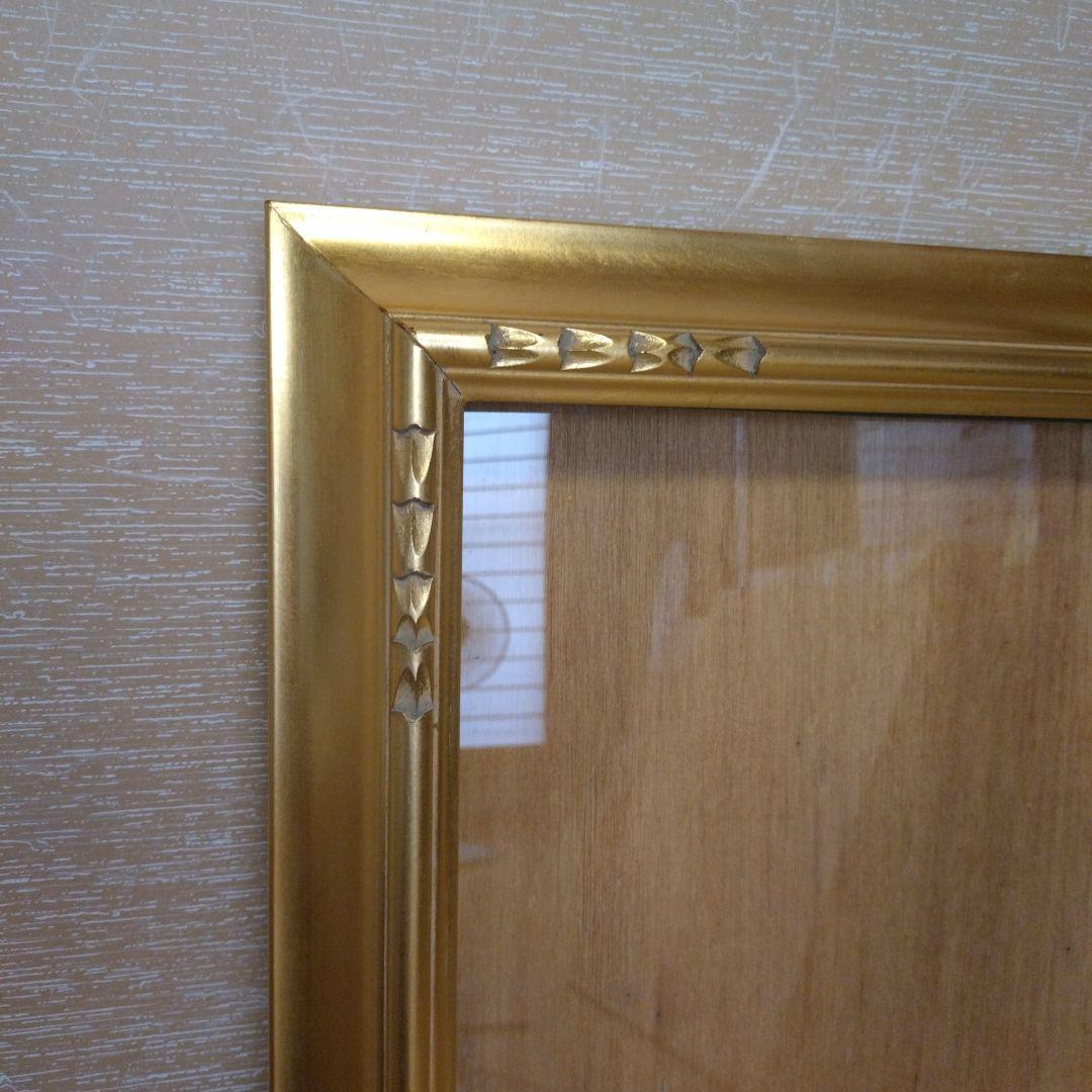 金色の装飾的な油彩額縁M15④