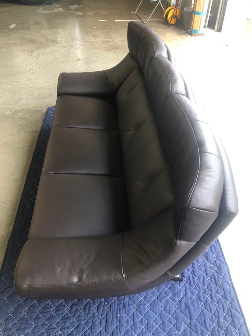 在庫処分‼️大幅値引き✨カリモク家具ZU46038989 3人掛ソファ本革オーダー