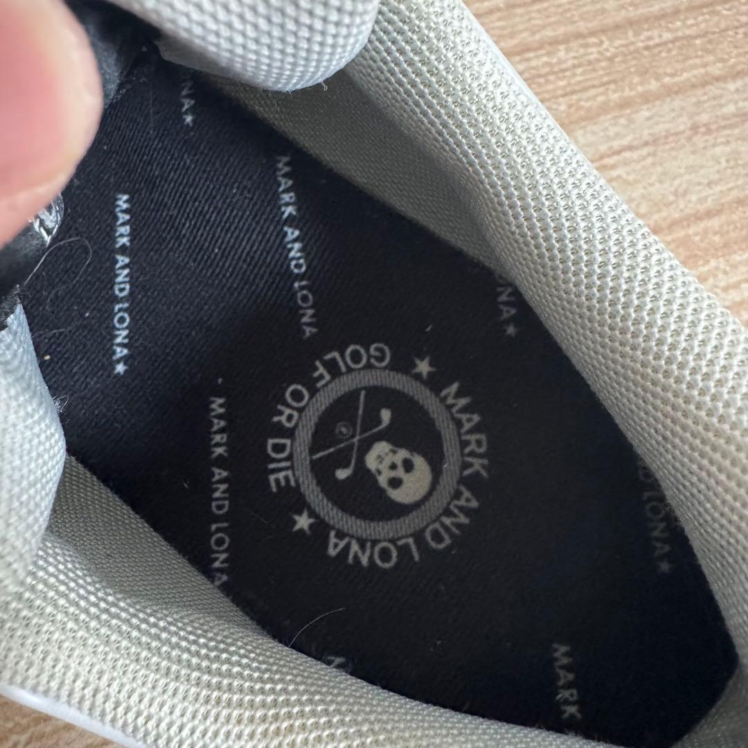 MARK ＆LONA ゴルフシューズ ホワイト スカル 27cm