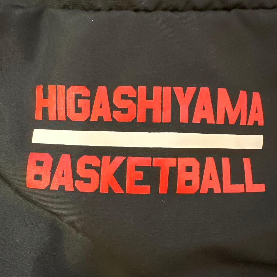 東山高校バスケ部Mizuno ナイロンジャケット 黒/赤