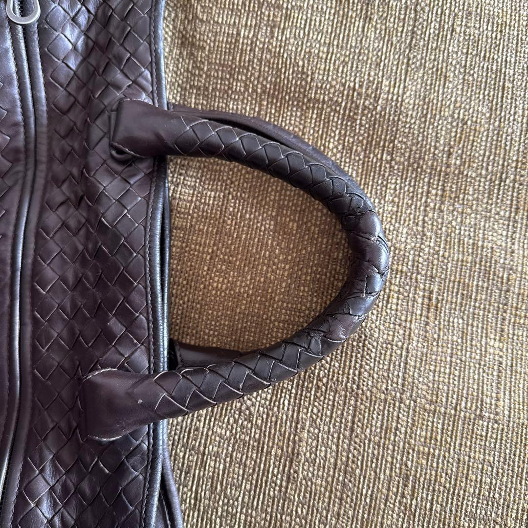 BOTTEGA VENETA 編み込みレザービジネスバッグ
