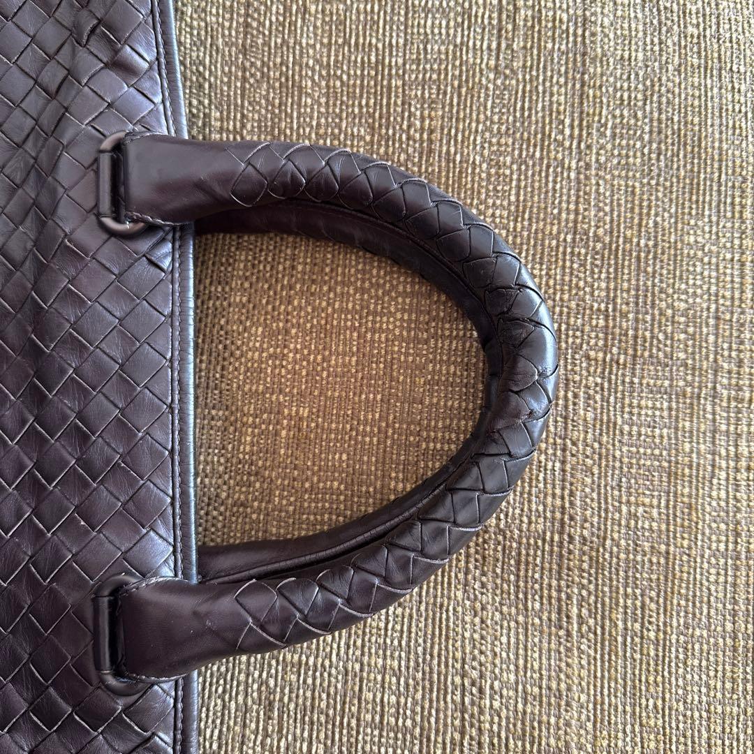 BOTTEGA VENETA 編み込みレザービジネスバッグ