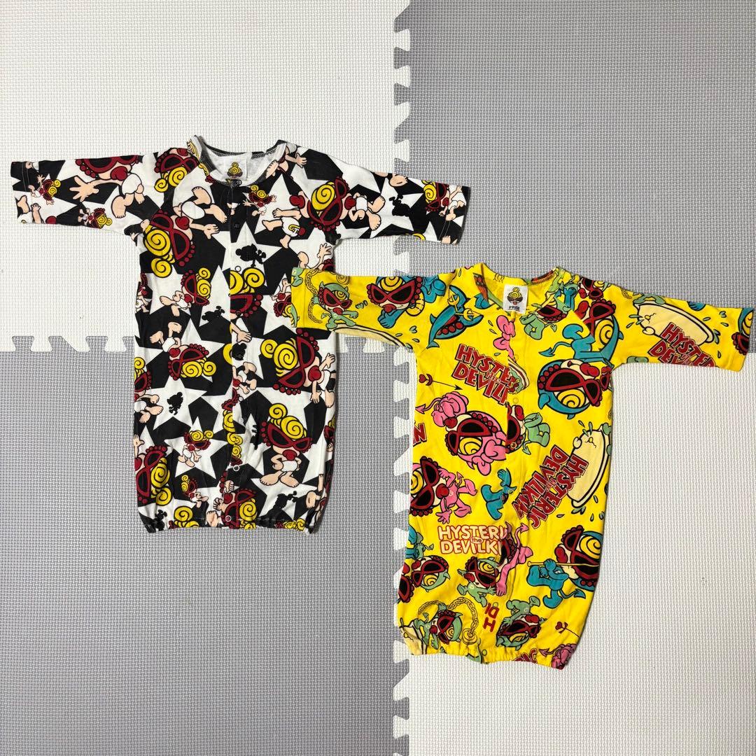 ヒステリックミニ　長袖　ロンパース　総柄　60 70 80 ベビー　4点セット