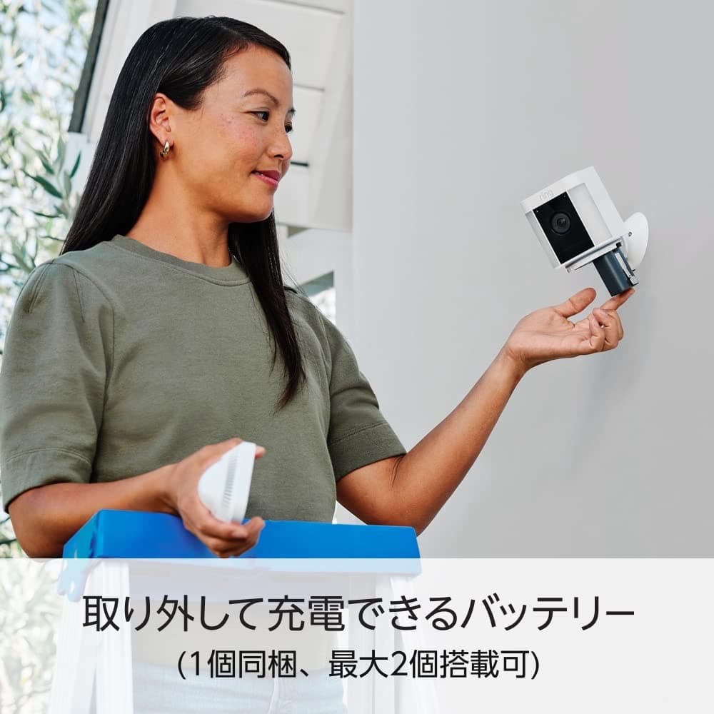 Amazon Ringセキュリティカメラ+ソーラーパネル+予備電池セット