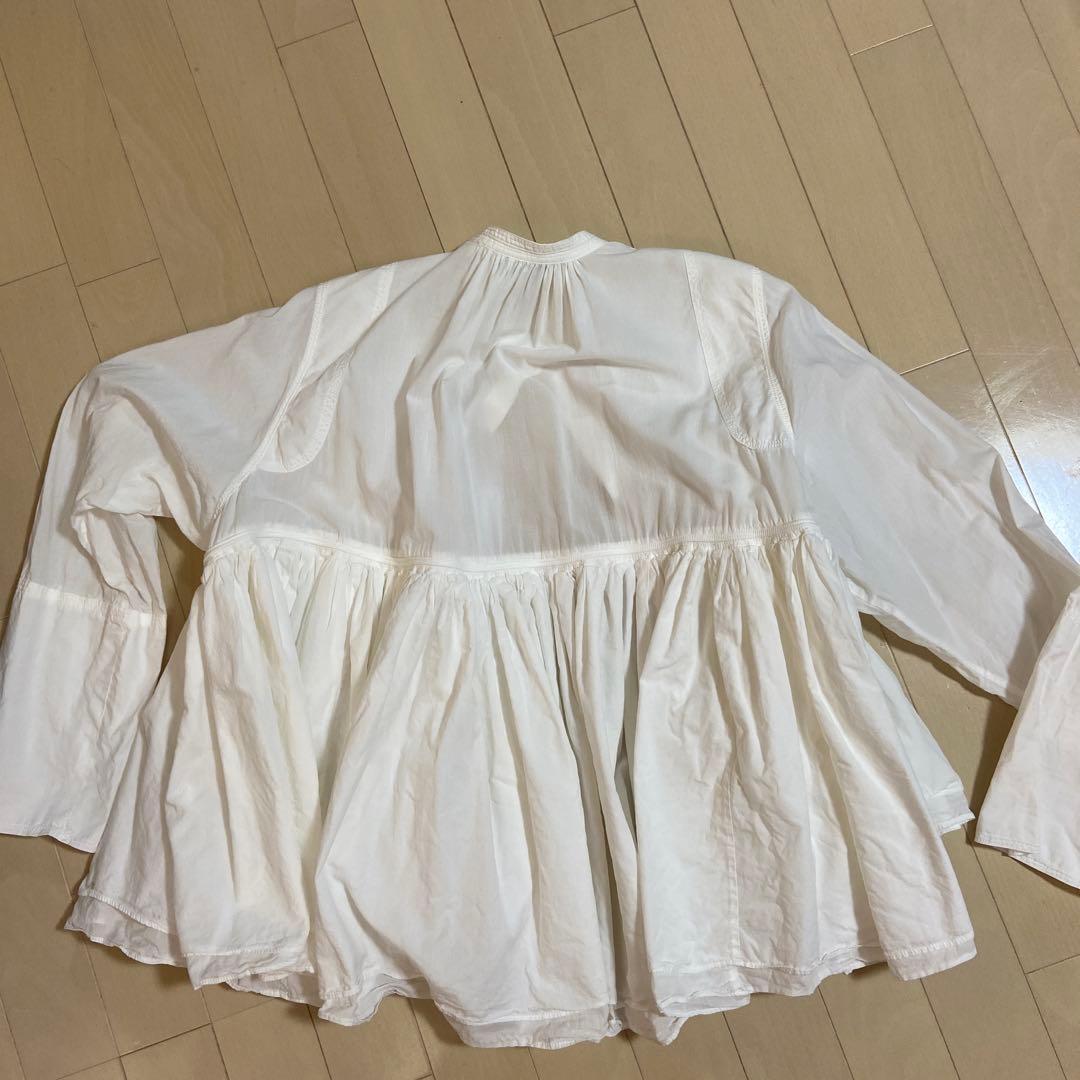 美品★curensology レイヤードギャザーブラウス