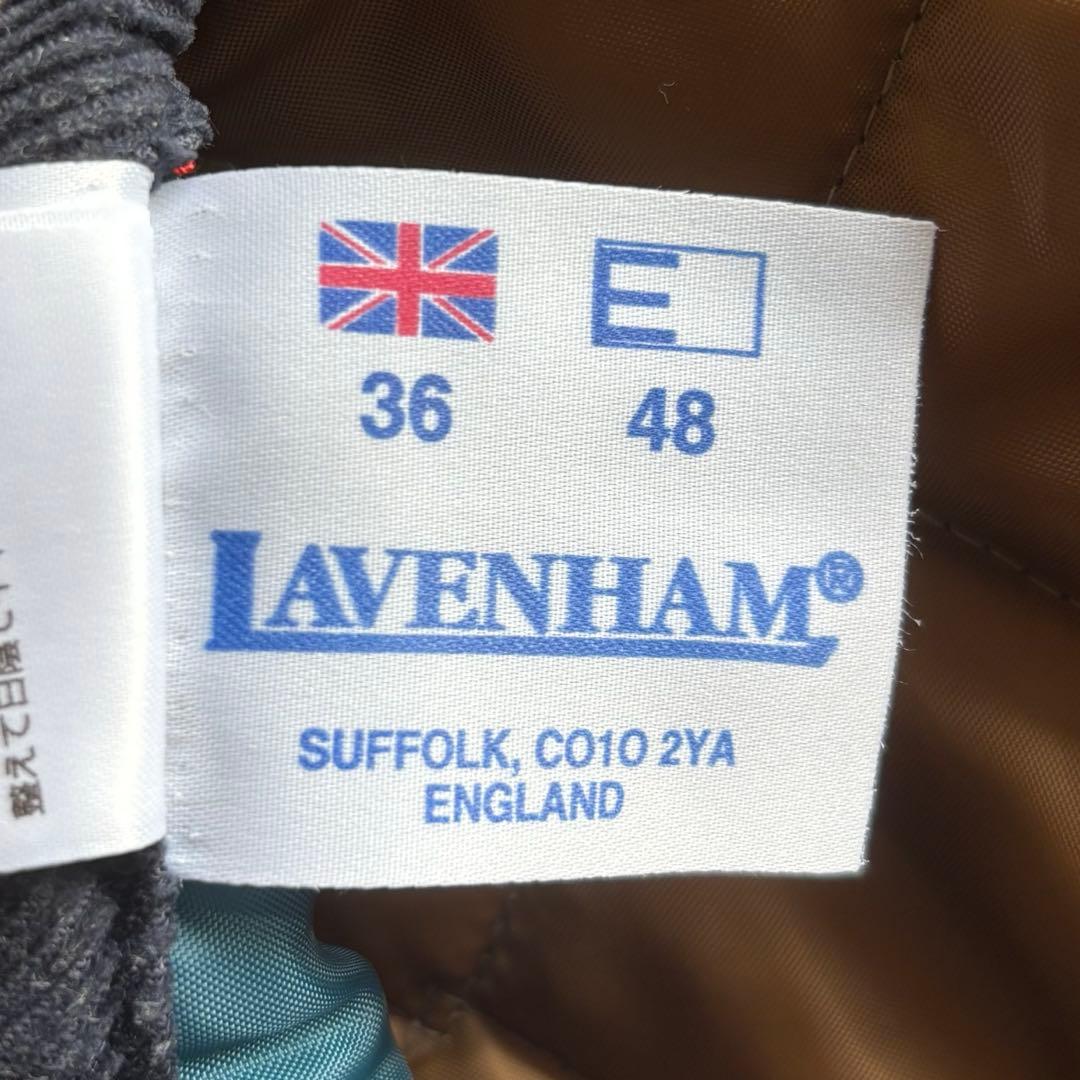 美品 国内正規品 LAVENHAM ラベンハム フーデット リバーシブル ベスト