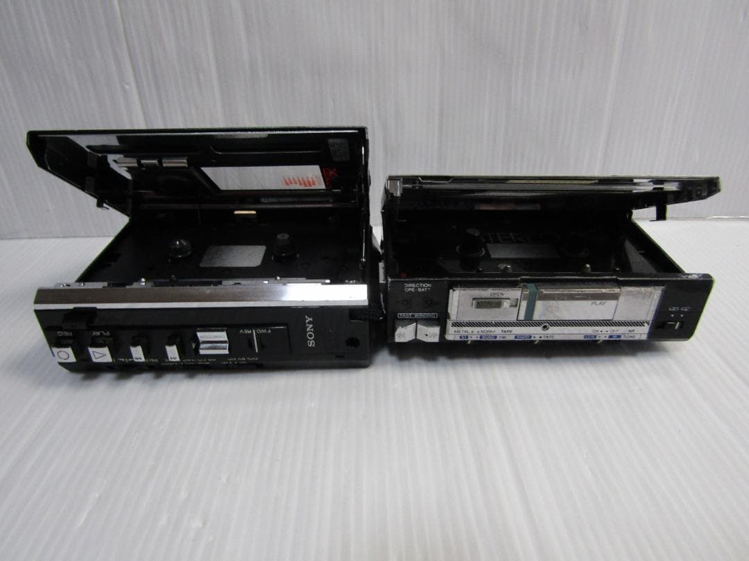 K0737 SONY TCS-470 /SANYO JJ-F2 カセットプレーヤ