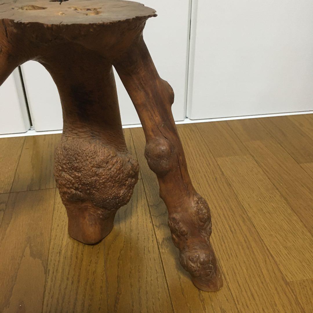 1093 木の切り株 置物 木 鉢置き 台 花台 木の根 和 和室 床の間
