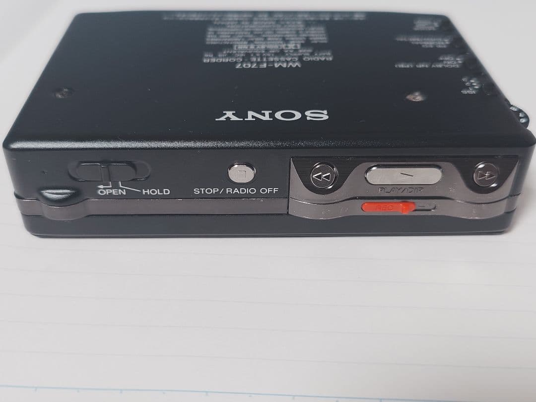 SONY ソニー　ポータブルカセットプレーヤー ウォークマン WM-F707